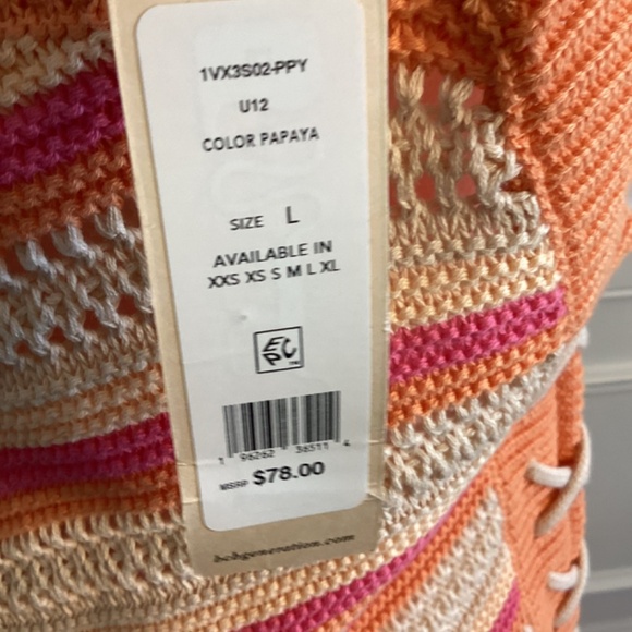 WIDE STRAP LACE UP SIDES Color: PAPAYA) ( Size: Large) - Picture 7 of 9